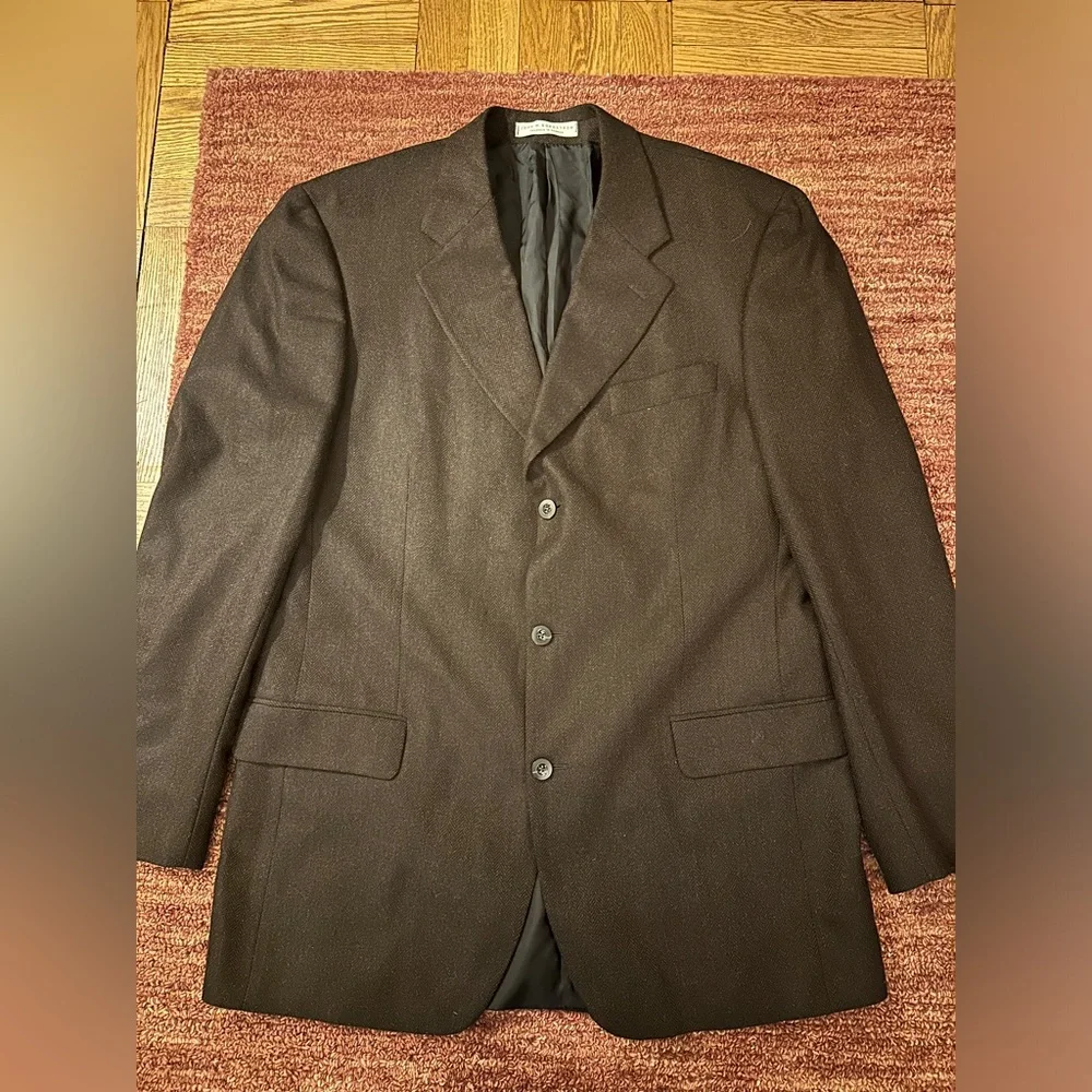 John W Nordstrom Wool and Cashmere Blazer Size extra large